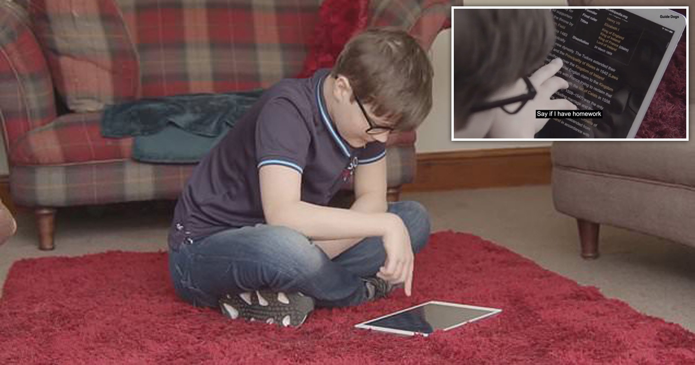 UK charity Guide Dogs is giving away 2,500 iPads to visually impaired children