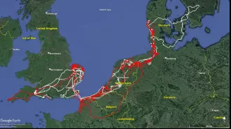 This is what a sea eagle’s two year and 10,000 mile journey looks like