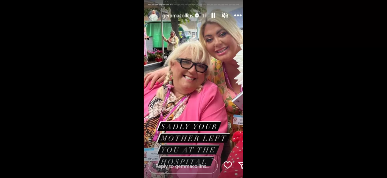 Gemma Collins has for the first time spoken about her mother's tragic backstory which left her at a hospital as a baby.

Collins, who is now a mother herself, said that her mother Joan was left at a hospital as a baby, and that she has never spoken about 