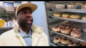 After spending time in prison, Ex-Convict, 26, opened the first ever black-owned business in Brooklyn Heights, NYC. The donut shop offers both sweet and savory options, and has already become a popular spot for locals and tourists alike.