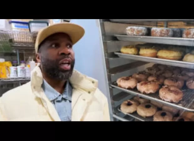 After spending time in prison, Ex-Convict, 26, opened the first ever black-owned business in Brooklyn Heights, NYC. The donut shop offers both sweet and savory options, and has already become a popular spot for locals and tourists alike.