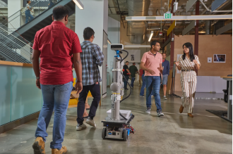 Google laid off a group of robots that were responsible for cleaning tables and sorting waste.