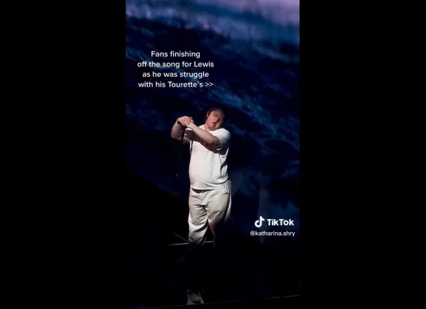 Fans rallied around Lewis Capaldi, providing vocal support as he experienced difficulty performing due to his Tourette's.