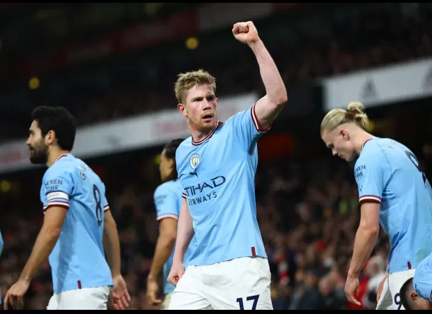 Pep Guardiola has given an update on the injury status of Manchester City midfielder Kevin De Bruyne.