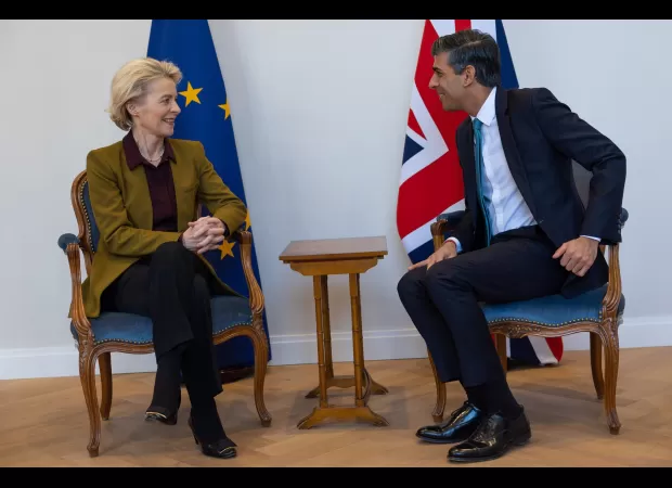 Rishi Sunak is still negotiating the UK's Brexit deal with the EU, even though a visit from an EU leader has been cancelled this weekend.