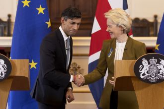 Rishi Sunak is expressing his frustration with the Brexit process and urging for it to be concluded.