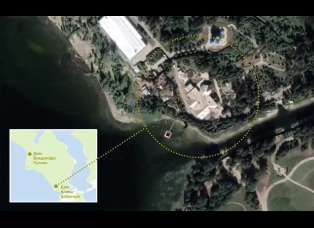 Putin has a forest mansion that he lives in with his partner, a gymnast, and their children.