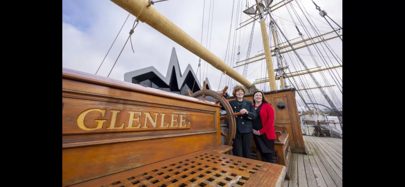 The Glenlee is being restored to its original condition.