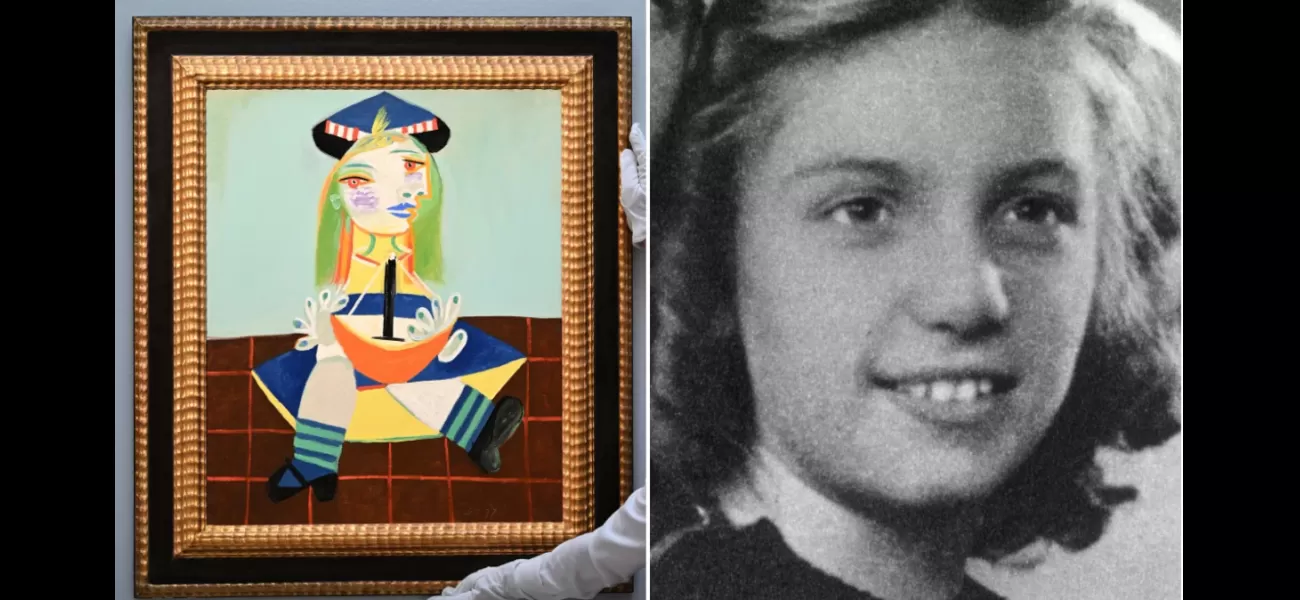 A painting of Picasso's daughter, owned by Versace, was sold for £18,000,000 at an auction.