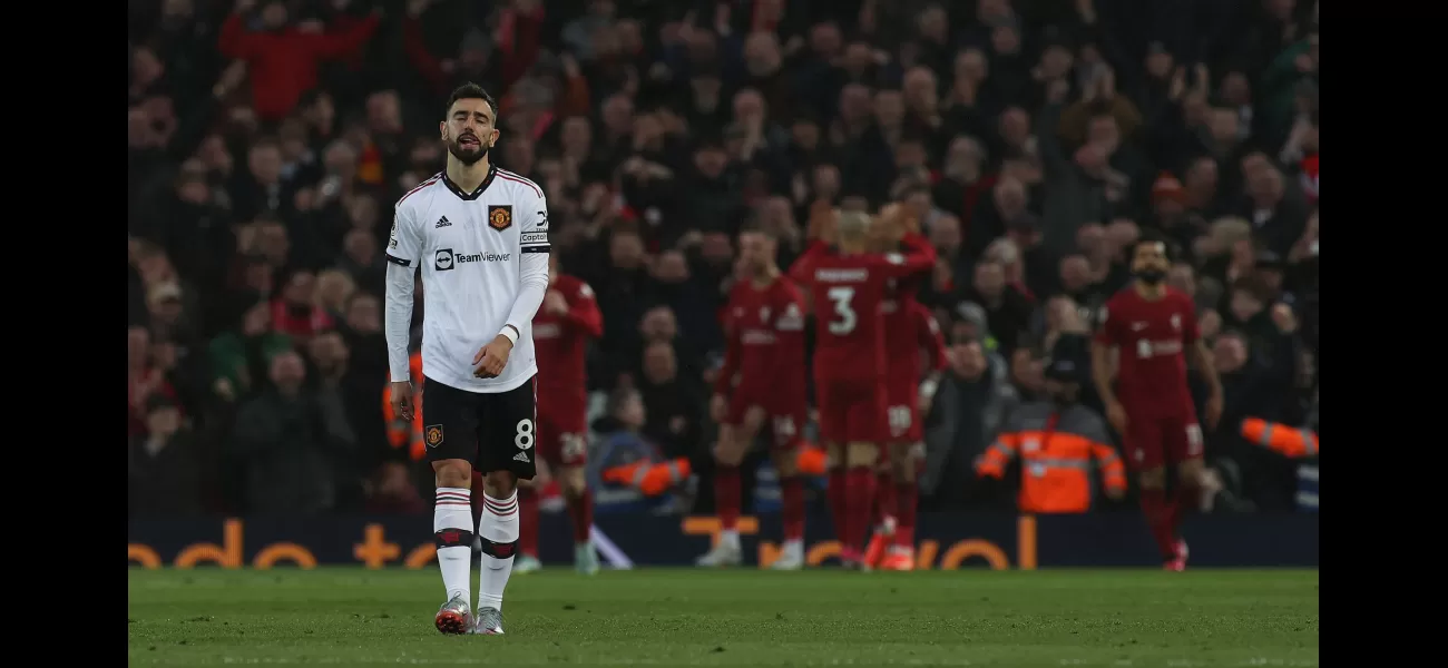 Gary Neville has criticized Bruno Fernandes for requesting to be substituted during Manchester United's 4-2 defeat to Liverpool, calling it 