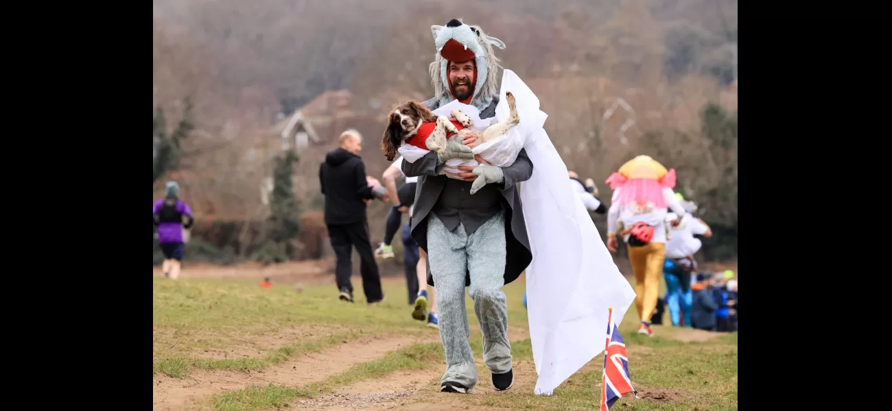 At the 2023 UK Wife Carrying Race, both men and dogs will be competing against one another.