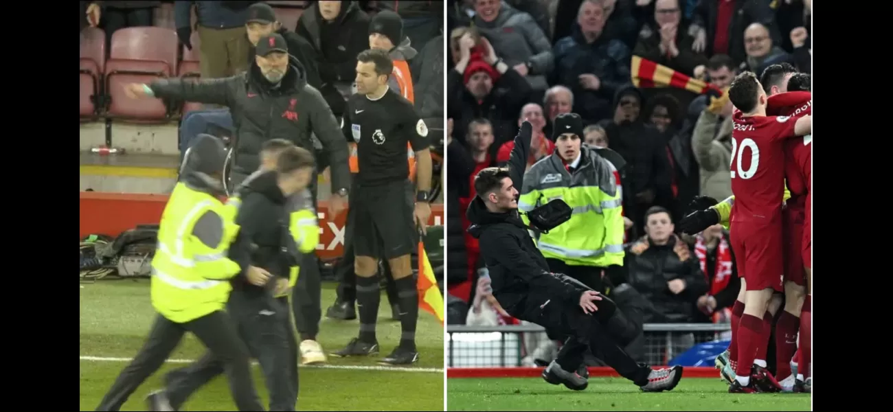Jurgen Klopp was very upset with a Liverpool fan who ran onto the field during their 7-0 win over Manchester United and injured Andy Robertson.