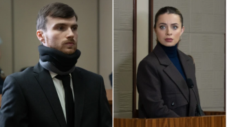 Justin tries to scare Daisy in court while she's giving a heartfelt speech.