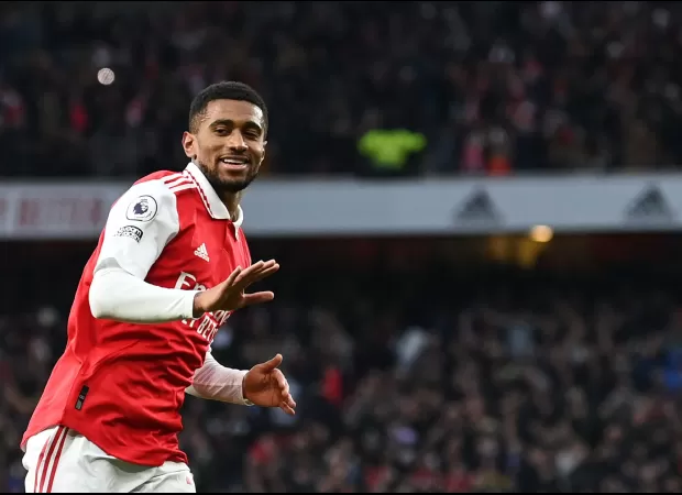 Reiss Nelson was elated after scoring a dramatic goal late in the game, helping Arsenal secure a victory over Bournemouth.