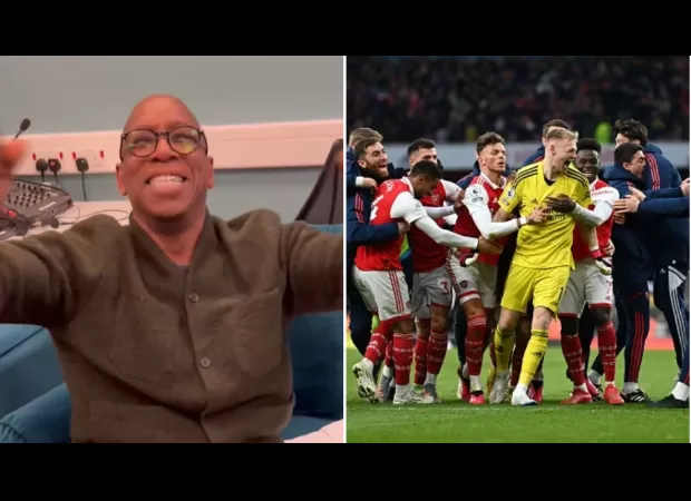Ian Wright expressed his admiration for Arsenal player Reiss Nelson after his team's successful victory over Bournemouth.