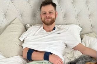 Connor Calland, a star of the British soap opera Hollyoaks, sustained serious injuries while playing football.