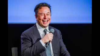 Elon Musk makes light of BBC report showing an uptick in Twitter users spreading negative messages.