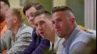 Brides and grooms can be seen feeling nervous in the first look of Married At First Sight Australia.