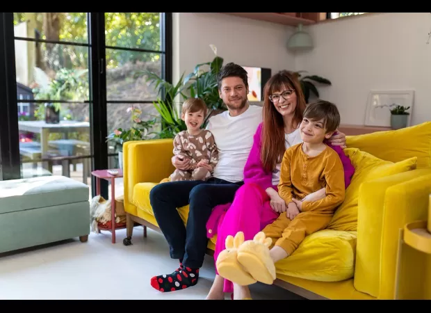 This family of four lives in a 450 square foot garden studio.
