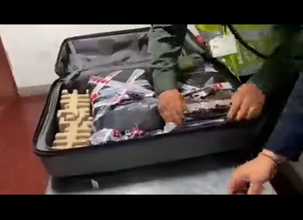A British man was apprehended attempting to board a plane with two million pounds worth of cocaine.