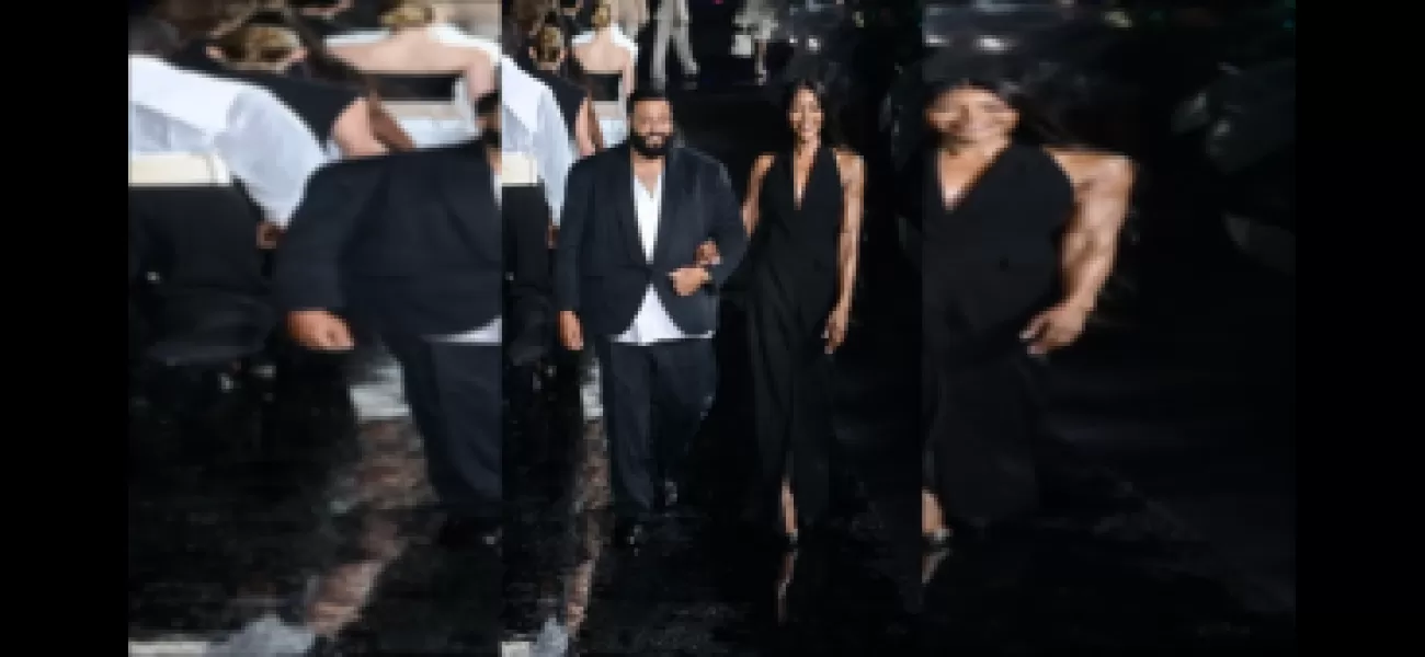 DJ Khaled made a memorable entrance to the runway, walking alongside supermodel Naomi Campbell.