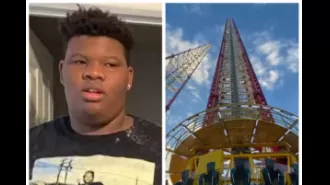 The mother of 14-year-old Tyre Sampson, who was killed on a ride, reached a settlement with the ride operators and the ride has been taken apart.