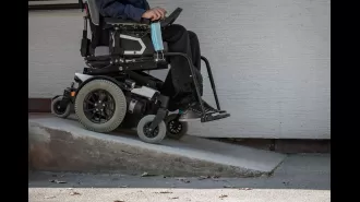 A dad in a wheelchair is unable to leave his home due to the local council not constructing a ramp to provide him access.