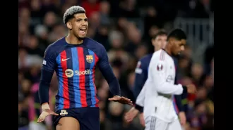 Ronald Araujo expressed his displeasure with Alejandro Garnacho's conduct following Barcelona's victory over Manchester United.