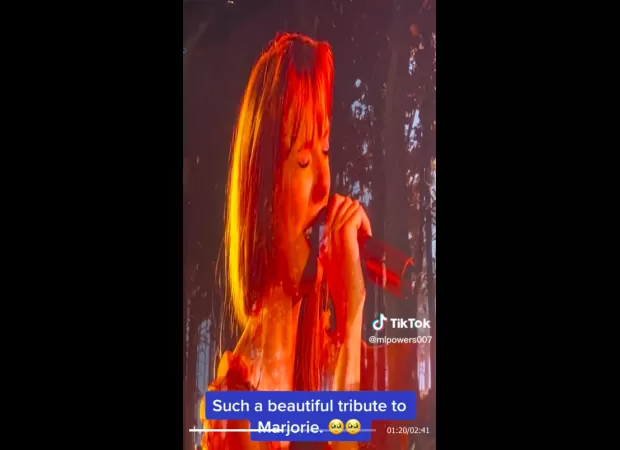 Taylor Swift was visibly emotional as she sang a song in honor of her late grandmother during her Reputation Stadium Tour. She struggled to hold back tears while delivering a heartfelt performance.