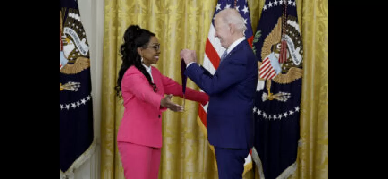 Gladys Knight was honored with the National Medal of Arts by President Biden for her contributions to the arts.
