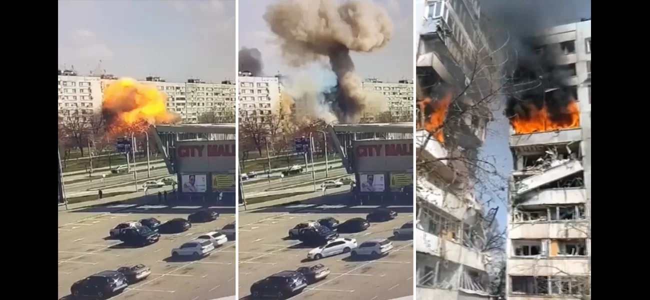Russia seen on CCTV shelling city brutally and without mercy.