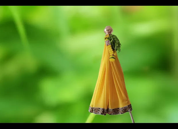 Ugadi is a Hindu festival celebrated with festive food, decorations, and prayers to mark the beginning of the new year.