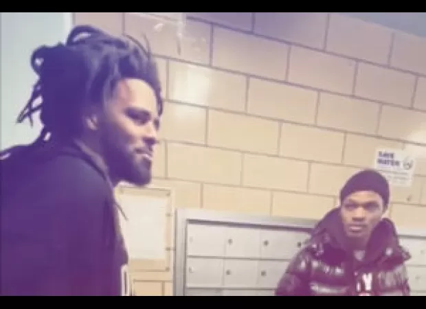 J. Cole visited a housing project to hear an aspiring rapper's music and show support.