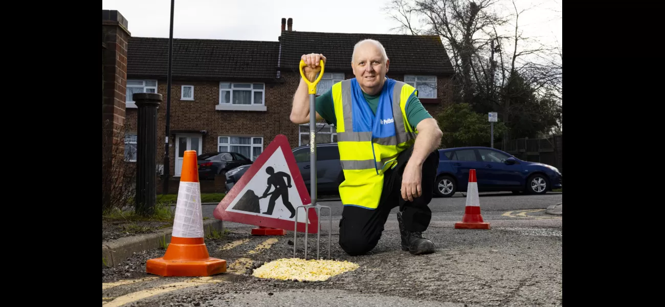 Man so frustrated by potholes he's taken it upon himself to fill them with Pot Noodles.