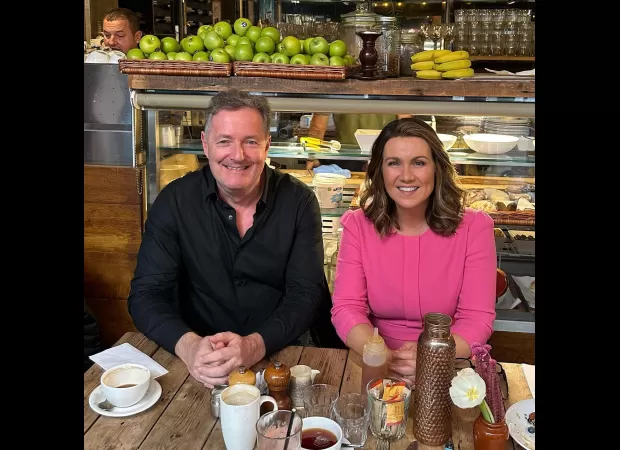 Piers & Susanna reunite for a breakfast date: 