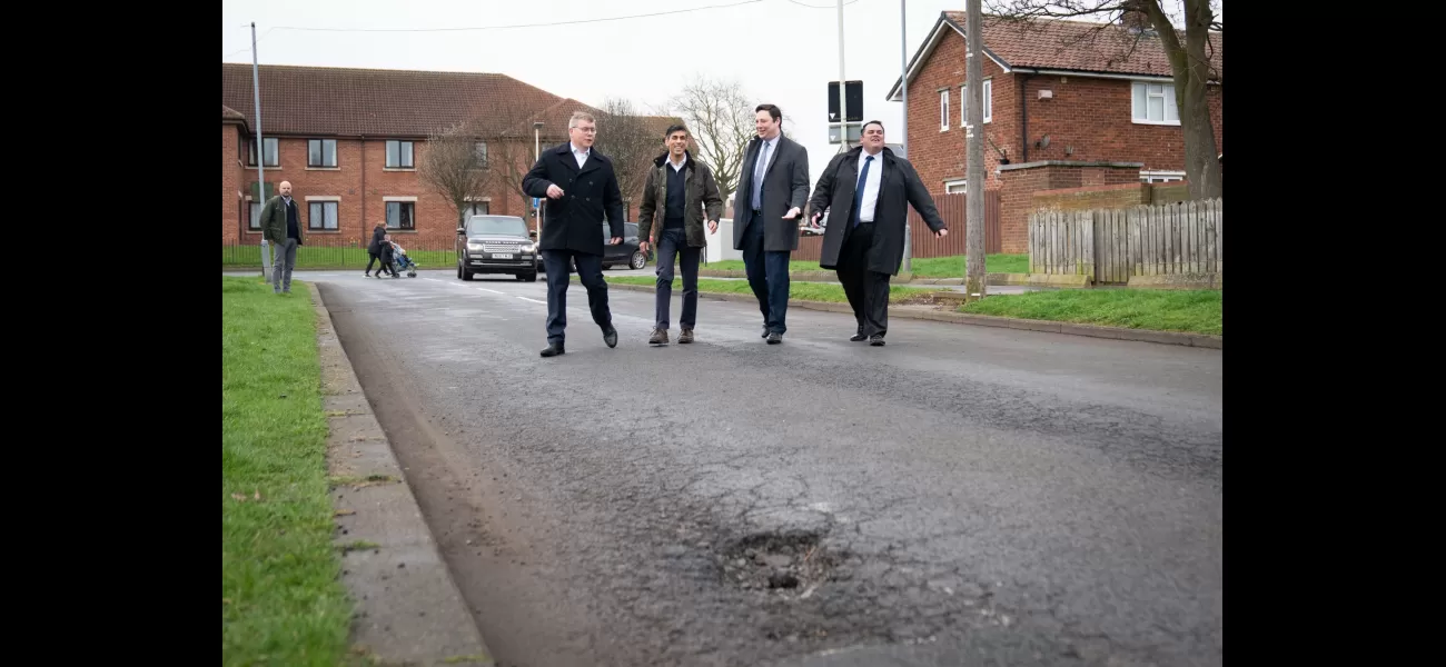 Rishi Sunak invests £200 million to improve roads and fix potholes.