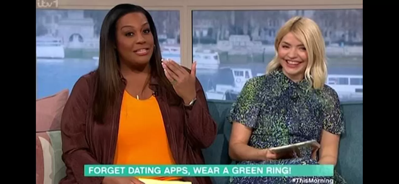 Alison confirms she's single and not in a relationship, despite being asked about her missing ring.