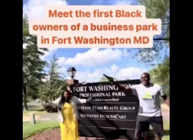 A Black-owned business park in Fort Washington has become popular online. It provides space for entrepreneurs and small businesses to grow.