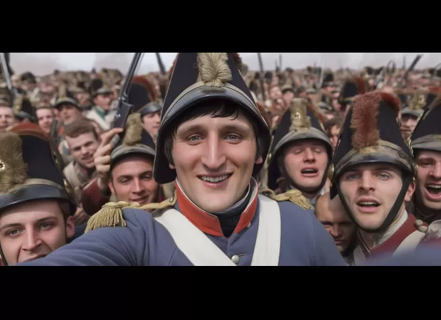 Man uses AI to create digital images of people like Jesus and Cleopatra, making it seem like they took a selfie together.