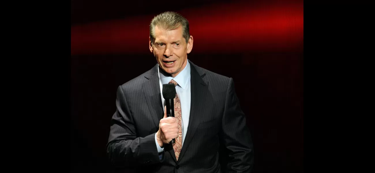 Vince McMahon showed off a new look with a moustache and black hair during his first official appearance since his return to WWE.