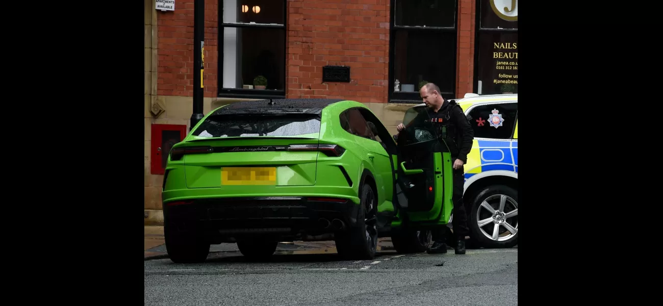 Kerry Katona and Ryan Mahoney chatted with police while driving a Lamborghini worth £200,000, which Kerry had purchased using money from OnlyFans.
