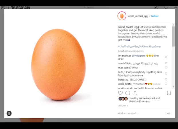 A post on Instagram became hugely popular due to its engaging content, clever use of hashtags, and a clever caption.