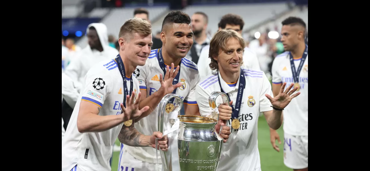 Real Madrid has won the Champions League 13 times.