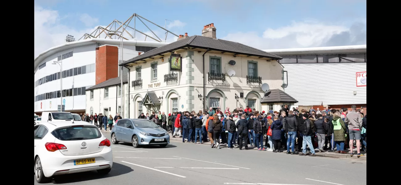 Ryan Reynolds joins group in pub for a celebratory singalong after Wrexham's huge win.