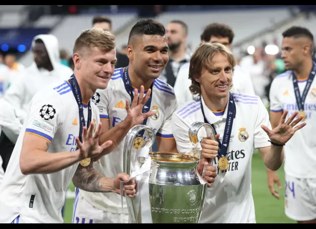 Real Madrid has won the Champions League 13 times.
