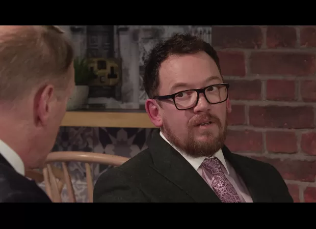 Stephen Reid does not murder Rufus Donahue on Coronation Street.