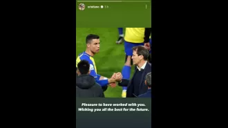 Cristiano Ronaldo has sent a message of support to former coach Rudi Garcia, following reports he was involved in the manager's dismissal from Al-Nassr.