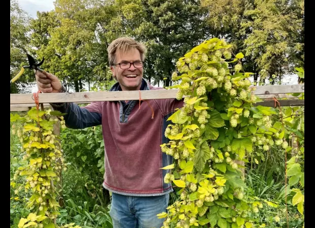 Futtle brews beer using organic hops from Scotland.
