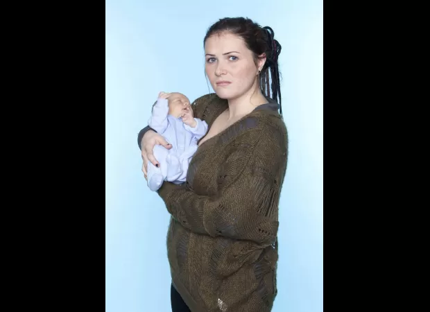 Chelsea Halfpenny and fiancé James Baxter are expecting their first child together.