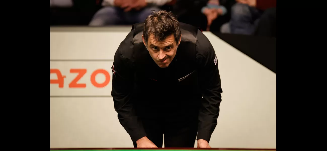 Ronnie O'Sullivan reveals health issues that could prevent him from competing in the World Championship.